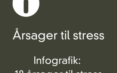 Infografik med 18 årsager til stress