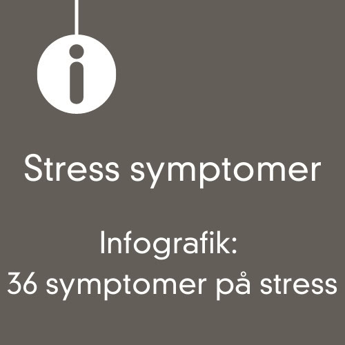 Stress symptomer – infografik